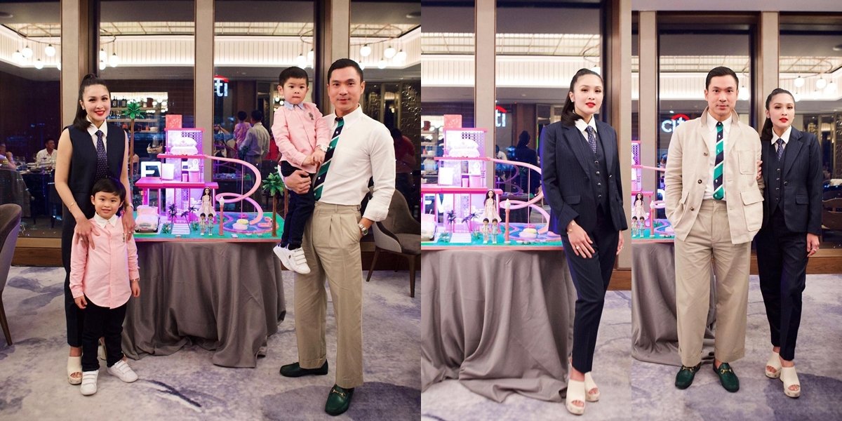 10 Portraits of Sandra Dewi's Birthday Celebration, Simple Event Held at a Luxury Hotel - Wearing Suits Together with Her Husband