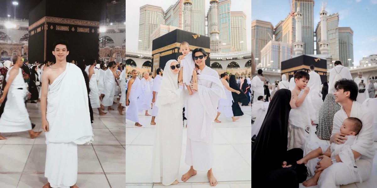 10 Portraits of Rey Mbayang's Umrah Journey, Once Saving to Go Alone - Now Accompanied by Dinda Hauw and 2 Children