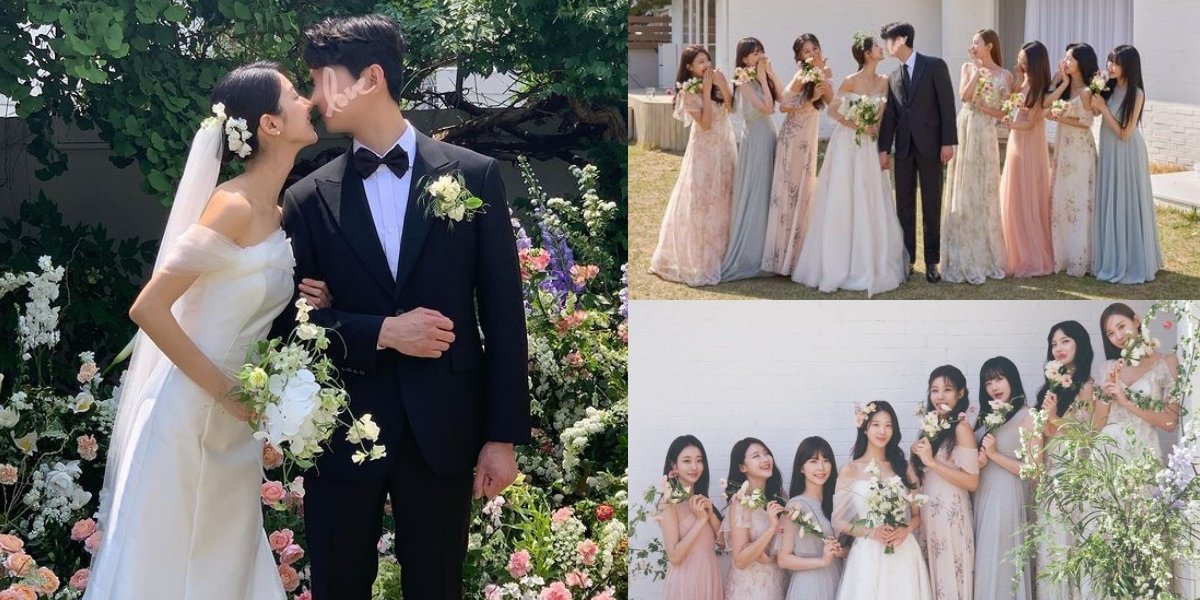 10 Photos of Minha's Wedding, Former Member of Nine Muses, Attended by Other Members - Feels Like a New Album Photoshoot When Taking Pictures Together