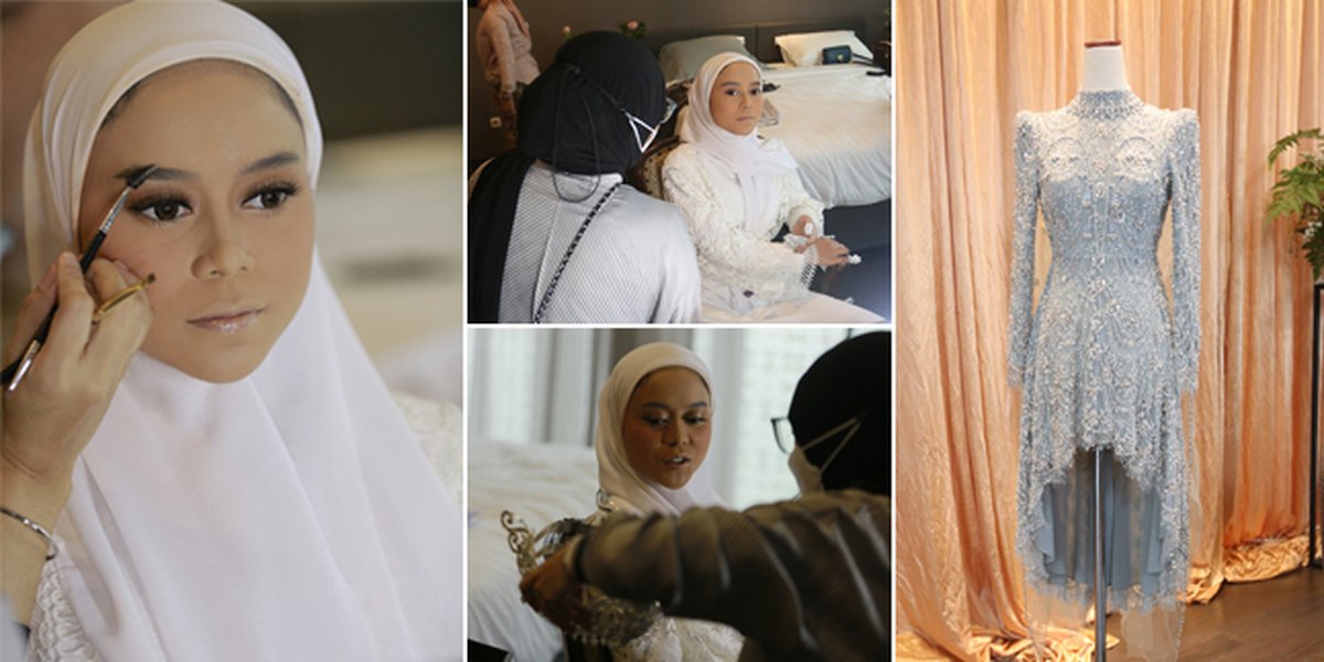 10 Photos of Lesti's Preparation in the Makeup Room before Engagement with Rizky Billar, Her Outfit Looks Beautiful!