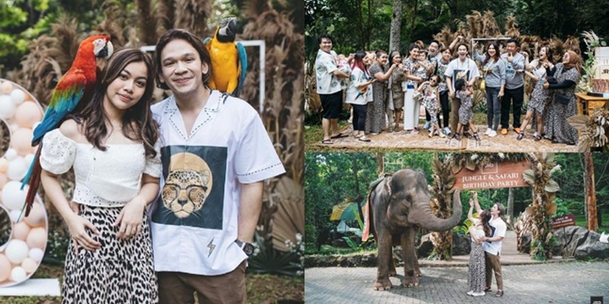 10 Photos of Jordi Onsu's 28th Birthday Party, Unique Jungle & Safari Theme - Celebrated Together with Frislly Herlind for the First Time