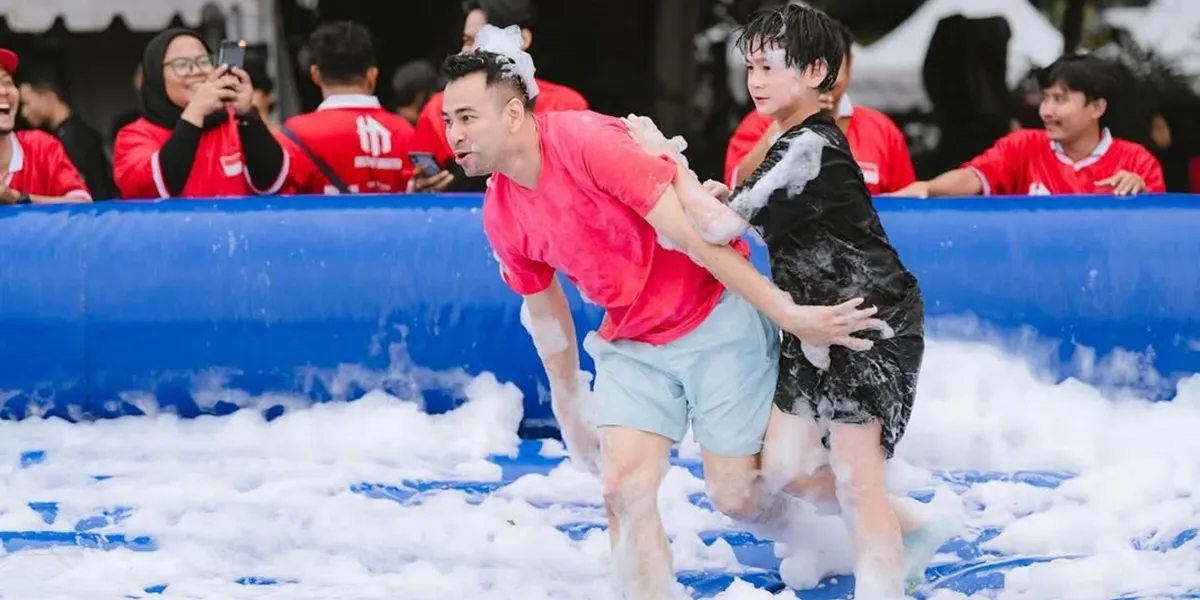 10 Photos of Raffi Ahmad and Rafathar Experiencing Injuries During the August 17 Competition