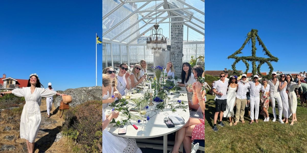 10 Photos of Raline Shah Celebrating the Midsommar Festival in Sweden, Beautifully Wearing Flower Crown - Netizens Scared Themselves Remembering the Movie