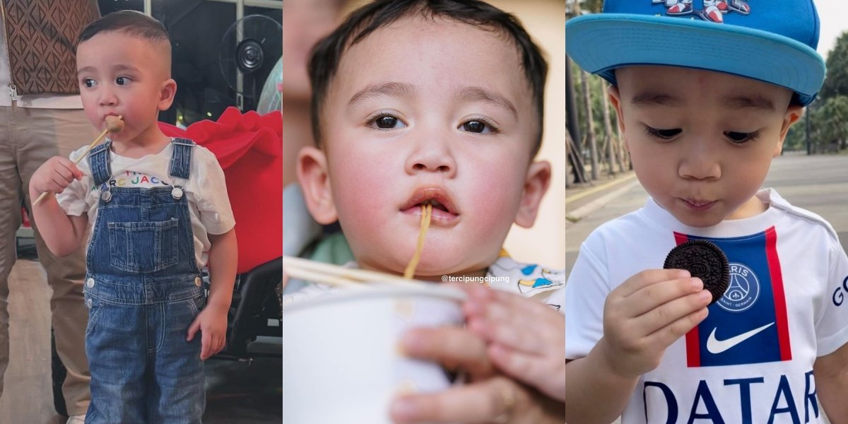 10 Portraits of Rayyanza, Nagita Slavina and Raffi Ahmad's Child, Eating Heartily, Red Cheeks Like Tomato, Cipung Makes People Smitten - A Little Snotty but Doesn't Matter