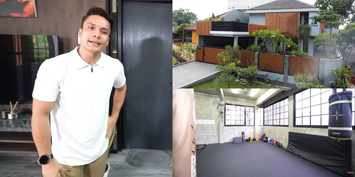 10 Photos of Randy Pangalila's New House, Luxurious Yet Very Comfortable - There’s a Boxing Ring in the Gym Room