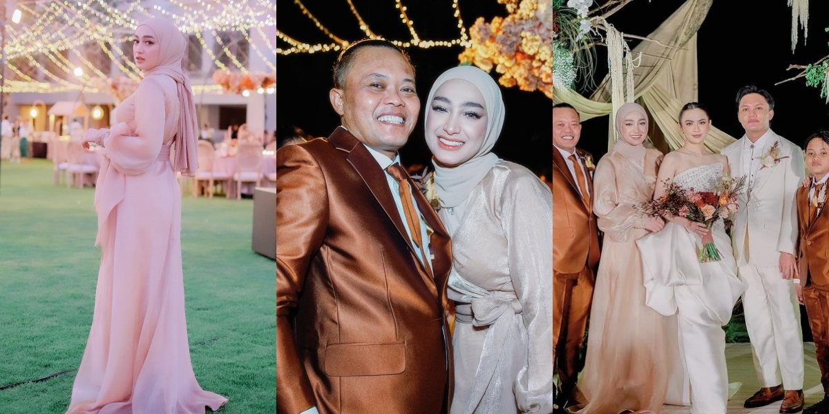 10 Portraits of Santyka Fauziah, Sule's Girlfriend, at the Wedding Reception of Mahalini and Rizky Febian in Bali, Strong Despite Criticism