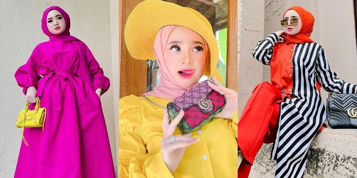 10 Potret Selebgram Herlin Kenza who Allegedly Caused Mass Crowds, Colorful OOTD Always Carrying Branded Bags