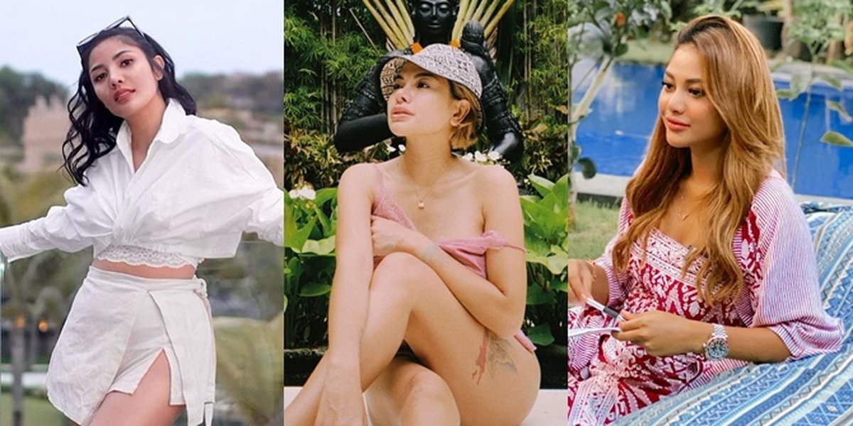 10 Portraits of Celebrities Vacationing in Bali on New Year's Eve 2021, Nikita Mirzani - Atta-Aurel Hermansyah Couple