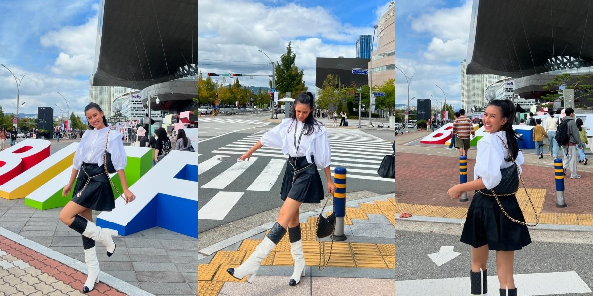 10 Photos of Shenina Cinnamon Exploring Busan, Beautifully Styling Herself - Tanghulu Becomes a Favorite Snack