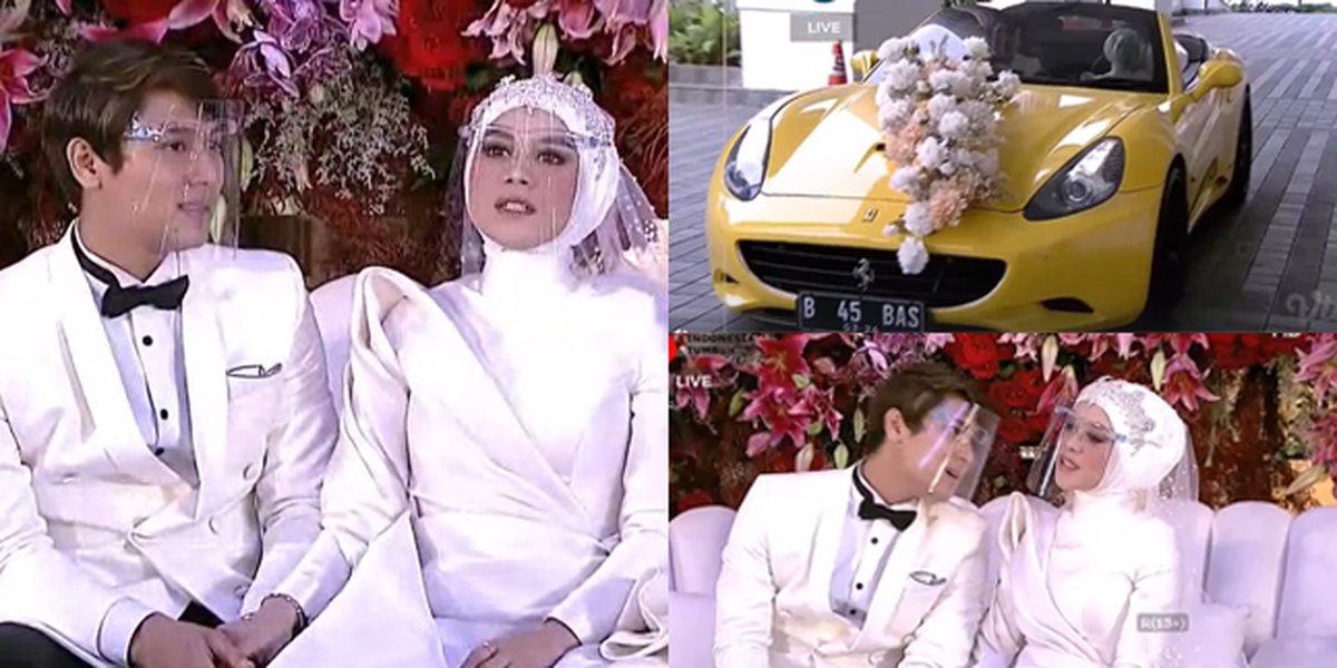 10 Portraits of Lesti and Rizky Billar's Thanksgiving, Arriving in Luxury Cars - Very Romantic Wearing All-White Attire