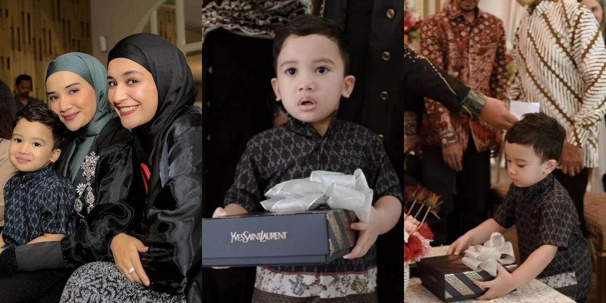 10 Portraits of Ukkasya, Zaskia Sungkar's Child, at Her Younger Sister's Engagement Event, Making Everyone Fall in Love as the Bearer of the Dowry