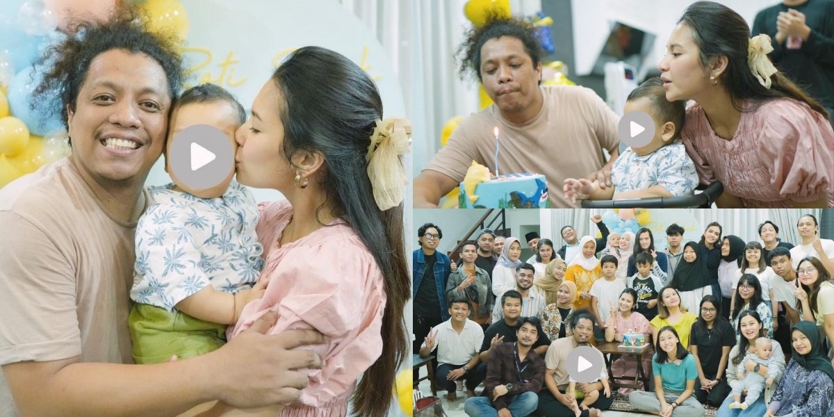 10 Photos of Indah Permatasari and Arie Kriting's Child's Birthday, The Torn Bread Baby is Already One - Celebrated Simply with Loved Ones
