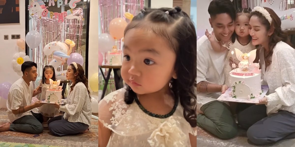 10 Portraits of Xarena's 2nd Birthday, Siti Badriah and Krisjiana's Daughter, Full of Happiness Despite Being Held Simply