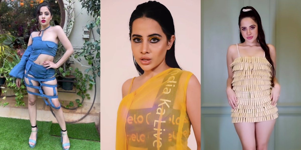 10 Controversial Fashion Choices of Urfi Javed, Regardless of Netizen Criticism - Clothes with Less Material