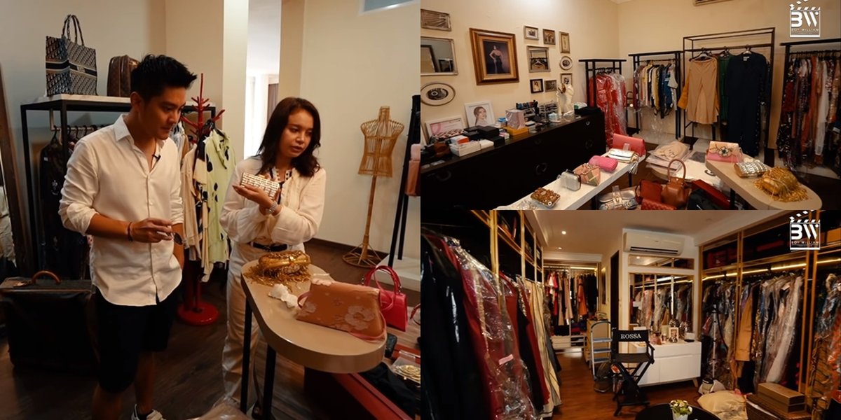10 Photos of Rossa's Super Spacious Walking Closet, Filled with Neatly Arranged Branded Items Similar to a Boutique