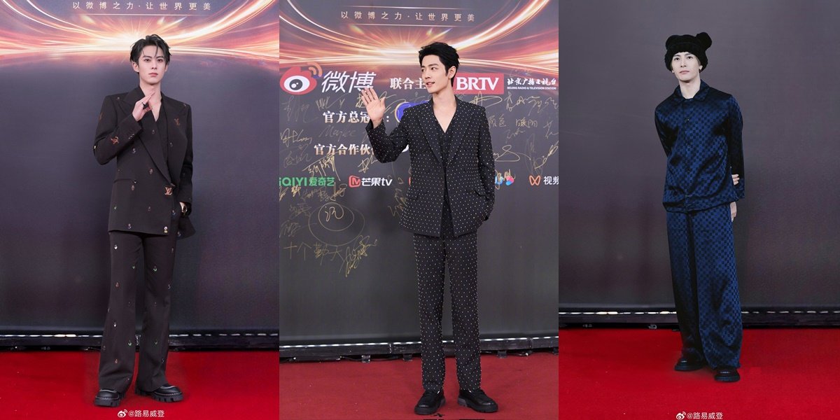 10 Male Celebrities at Weibo Night Who Aren't Just Wearing Black Suits, Jackson Wang Wears Pajamas and Joseph Zeng with 3D Scarf