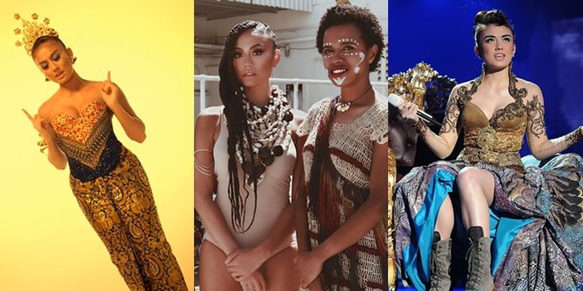 11 Photos of Agnez Mo Promoting Indonesian Culture Before the 'Berdarah Indonesia' Interview