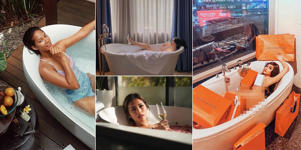 11 Indonesian Celebrity Photos Posing in Bathtubs, From Vanessa Angel to Lucinta Luna!