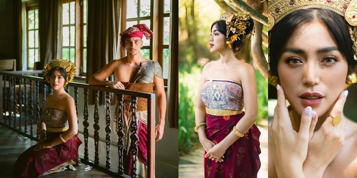 11 Prewedding Photos of Jessica Iskandar - Vincent Wearing Balinese Outfit, Can't Wait to Get Married