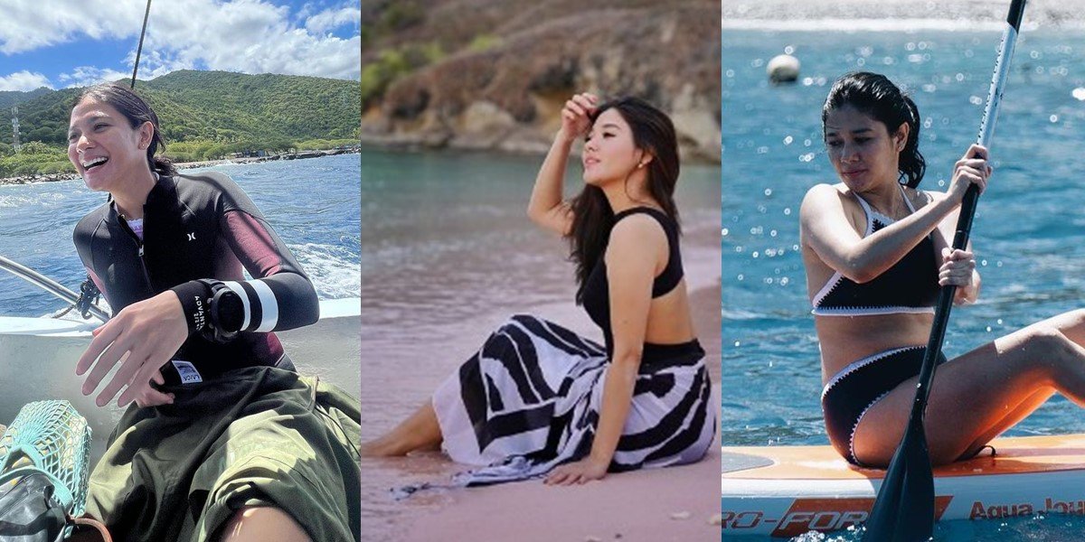 11 Beautiful Poses of Naysila Mirdad on the Beach and Sea, Radiate Happiness in Every Moment