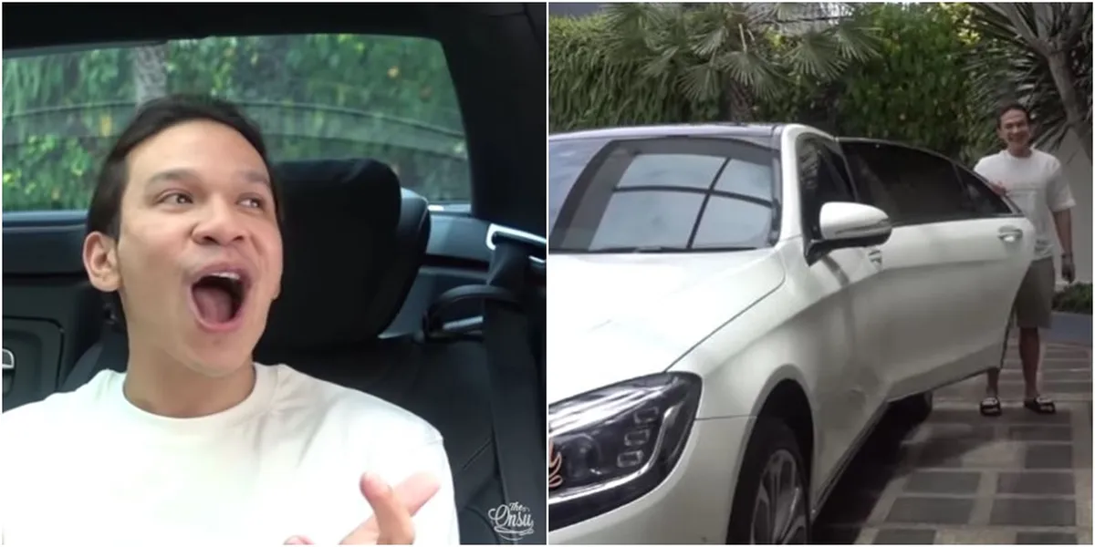 11 Portraits of Jordi Onsu's Happiness When Trying Out Ruben Onsu's Luxury Car Gift, Rare and Worth Billions