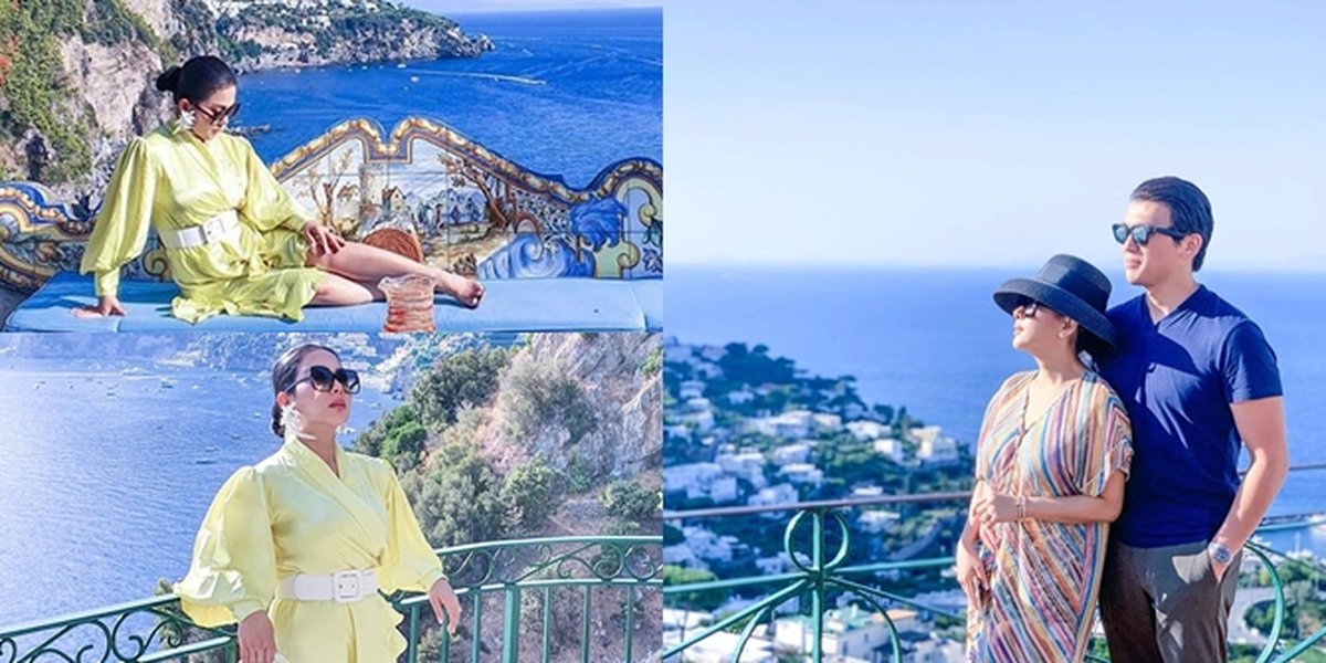 11 Photos of Syahrini's Vacation in Italy, Enjoying Dessert - Adorable with Porcelain Collection