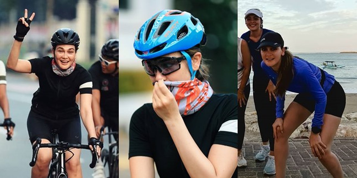 11 Photos of Luna Maya Cycling, Still Beautiful Even When Sweating!