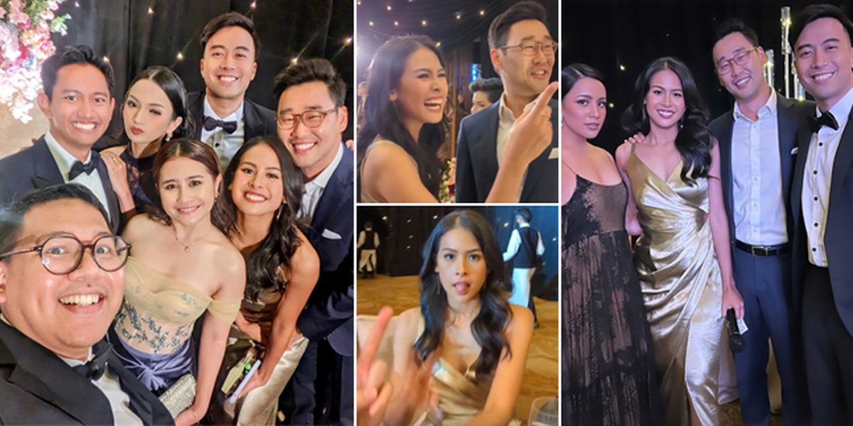 11 Photos of Maudy Ayunda and Jesse Choi Attending the Wedding Reception of Putri Tanjung, Brother-in-law Says They're Very in Love