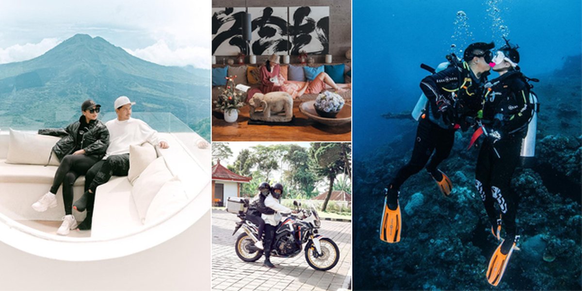 11 Sweet Photos of Chelsea Olivia and Glenn Alinskie that Will Make You Swoon, Riding Motorbike Together in Bali - Romantic Kiss Underwater