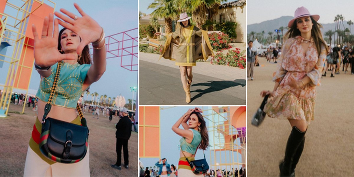 11 Photos of Luna Maya's OOTD at Coachella Festival, Showing Flat Stomach and Dressing like a Beautiful Cowgirl