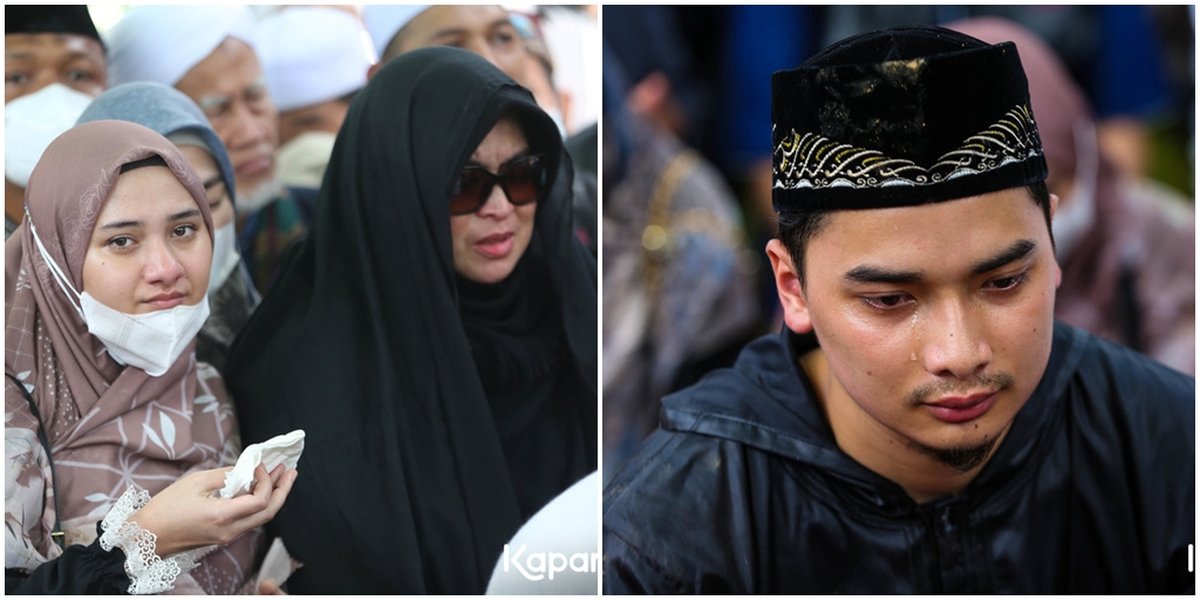 11 Portraits of Ameer Azzikra's Funeral, Unstoppable Tears of Wife and Mother - Alvin Faiz's Eyes Swollen