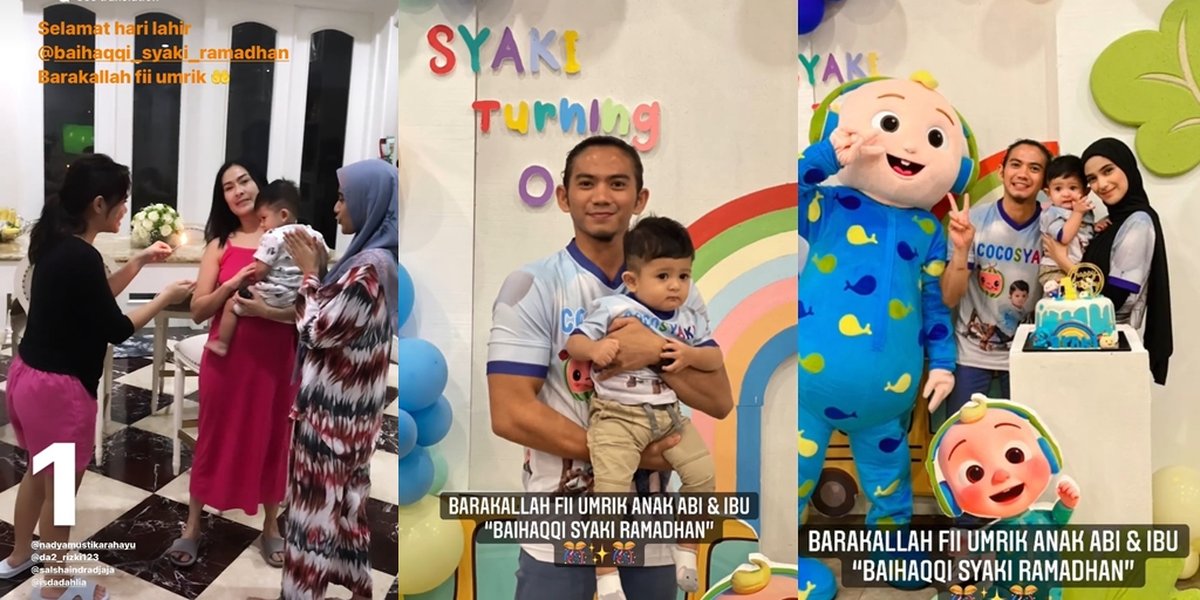 11 Portraits of Baby Syaki's First Birthday Celebration, Rizki DA and Nadya Mustika's Togetherness Becomes the Spotlight of Netizens