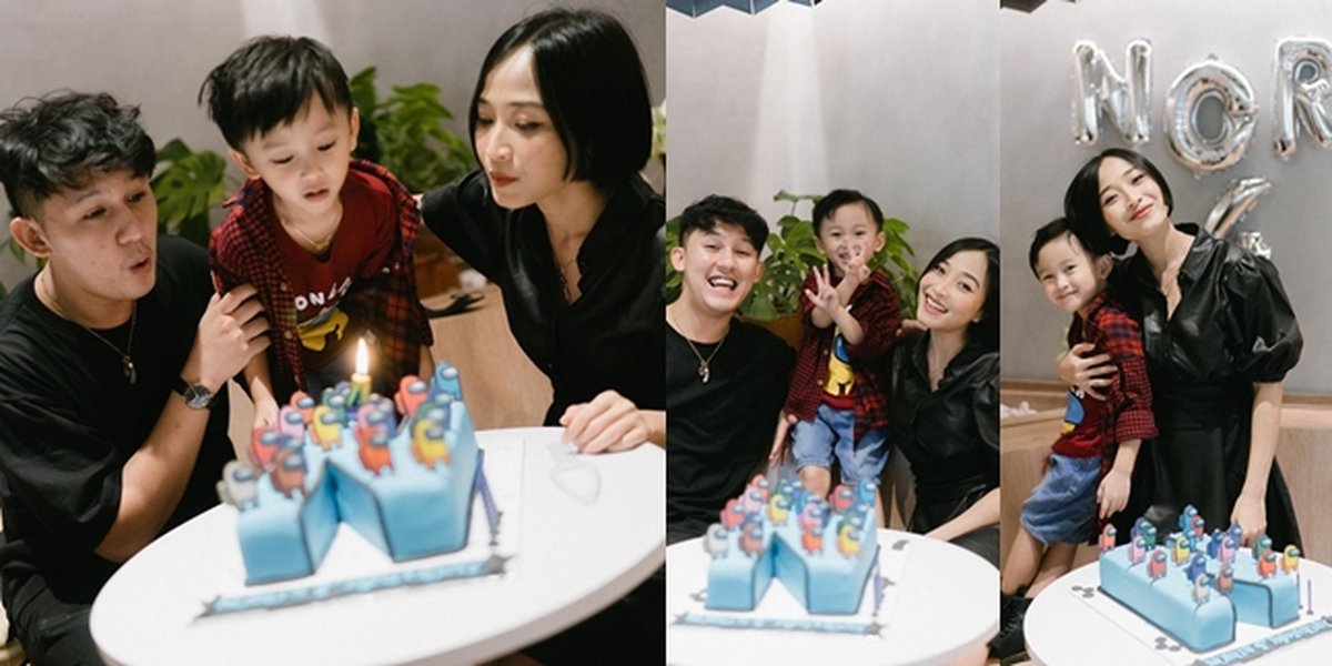 11 Pictures of Nord's Birthday Celebration, Rinni Wulandari and Jevin Julian's Child, Turning 4 Years Old - Getting Handsome!