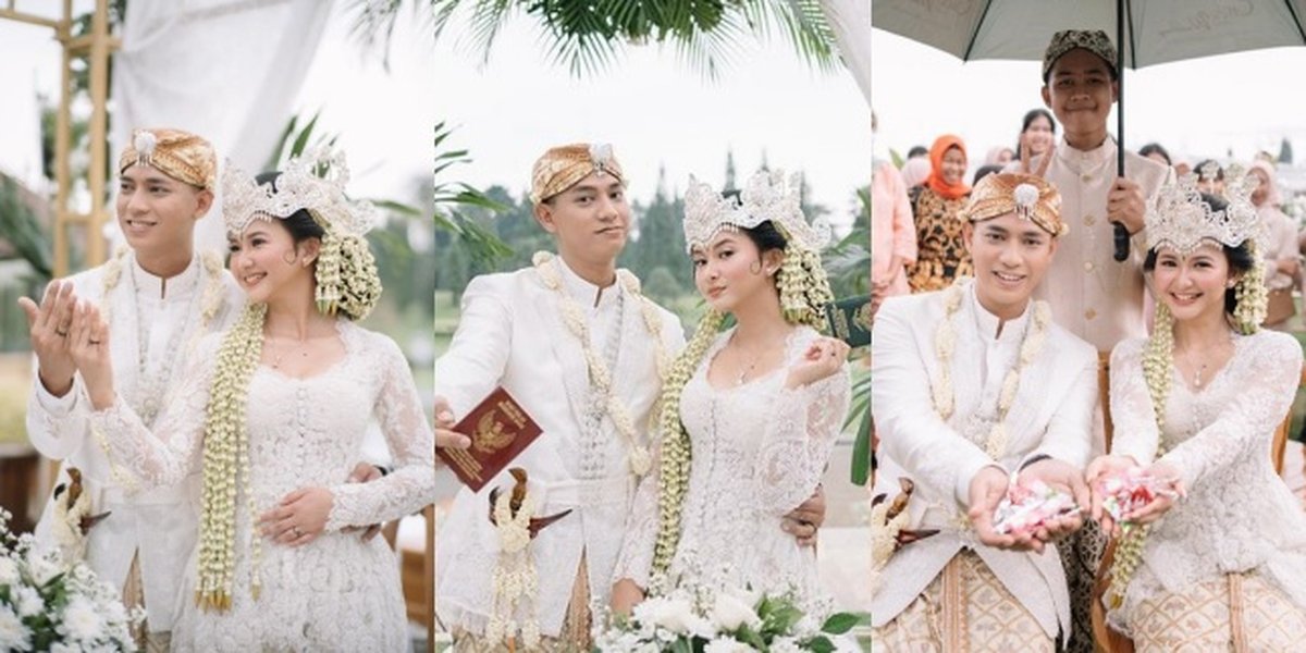 11 Portraits of Adinda Azani's Wedding Married to Her Best Friend, Beautiful Wearing Sundanese Traditional Kebaya - Hard to Believe She's Already a Wife