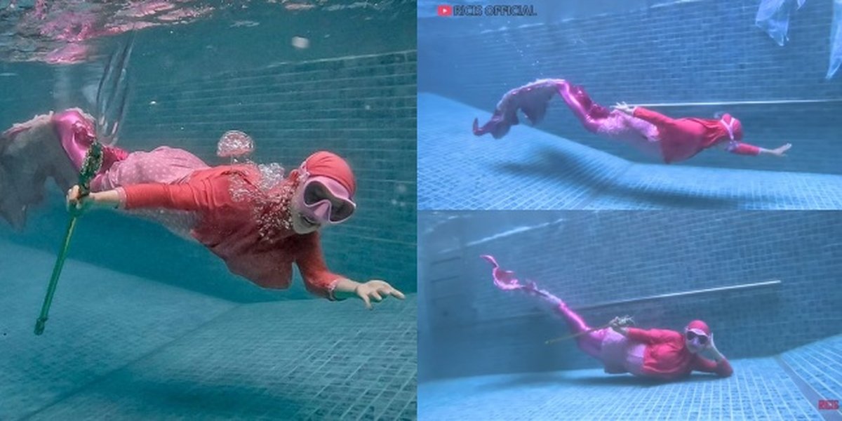 11 Potraits of Ria Ricis Still Swimming and Diving with Mermaid Tail Even Though She's Pregnant: The Mermaid Queen Returns!