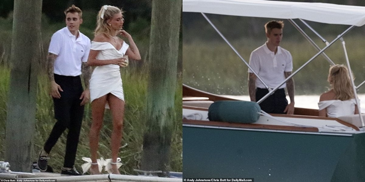 11 Photos of Justin Bieber and Hailey Baldwin Before Wedding Dinner, Casual in T-Shirts