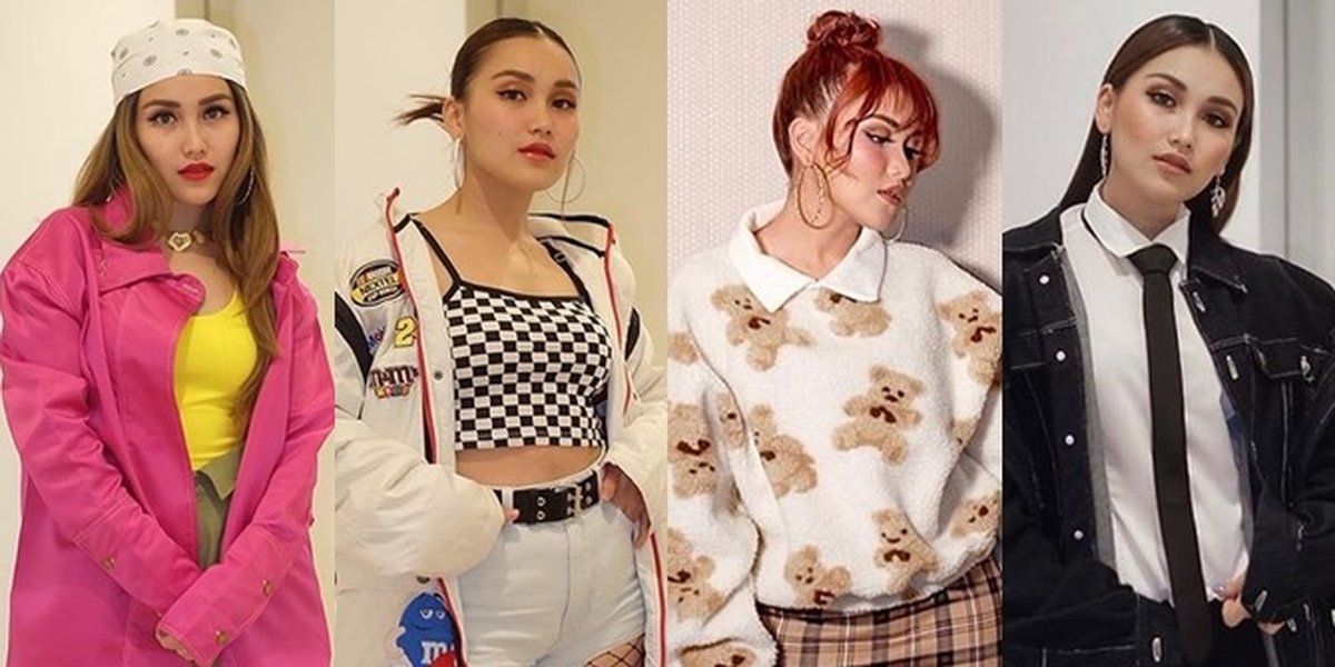 12 Ayu Ting Ting OOTD Looks Like a K-Pop Idol, Monochrome Style to Bright Colorful Contemporary!
