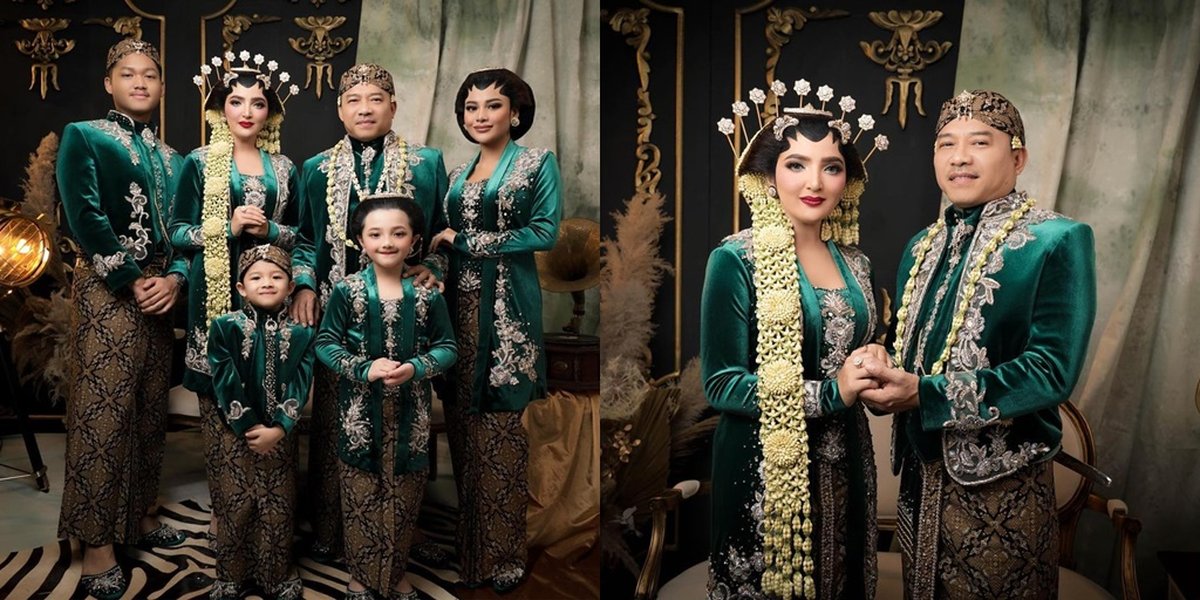 13 Photoshoot of Anang-Ashanty Family Wearing Javanese Traditional Clothing, Harmonious Like a Royal Family - Sweet Smile of Aurel Always Attracts Attention