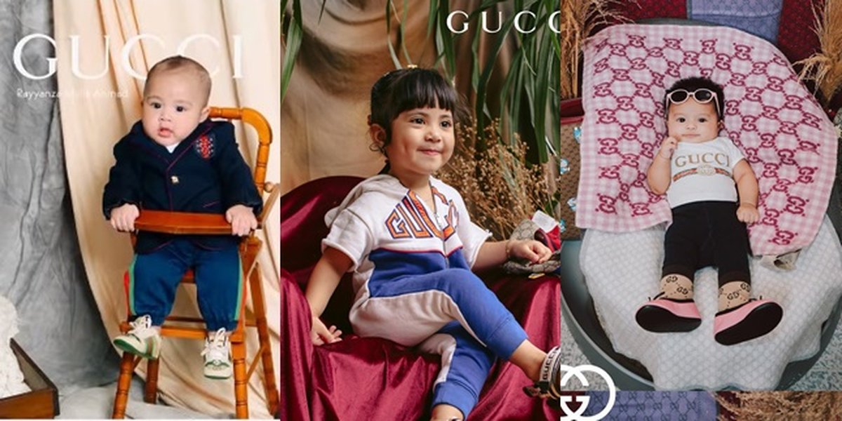 13 Portraits of Gucci Challenge by Celebrity Children, Cute Styles of Rayyanza and Ameena Make You Smile - Perfect as Child Models