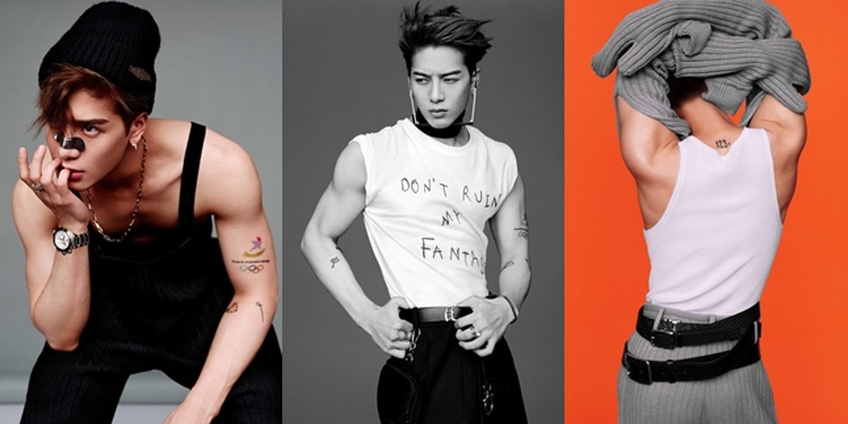 13 Photos of Jackson GOT7 Showing off Muscles and Tattoos as a Model for Marie Claire China, Making the Summer Even Hotter