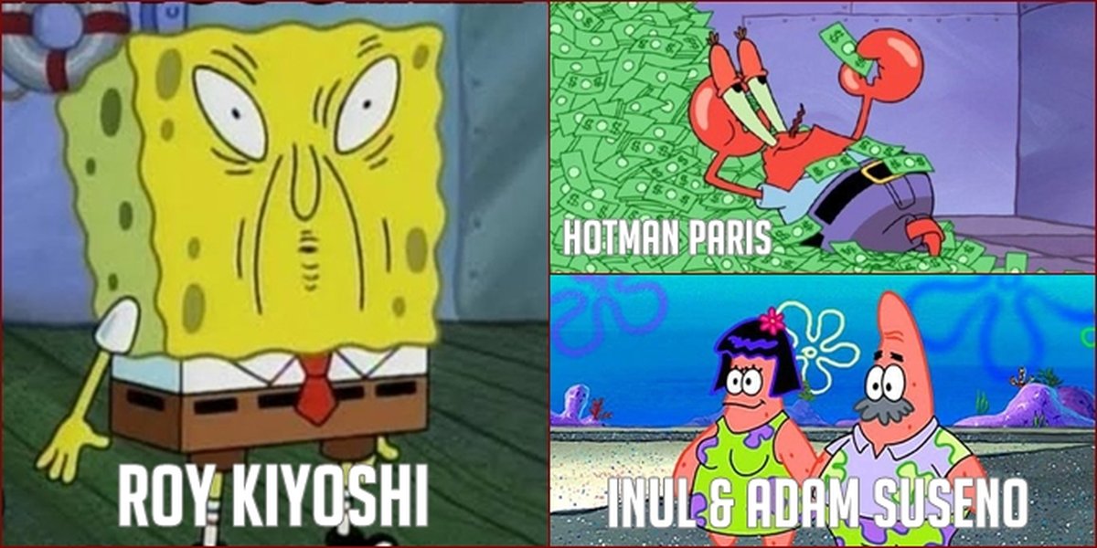 14 Photos of Spongebob Characters that Resemble Indonesian Artists