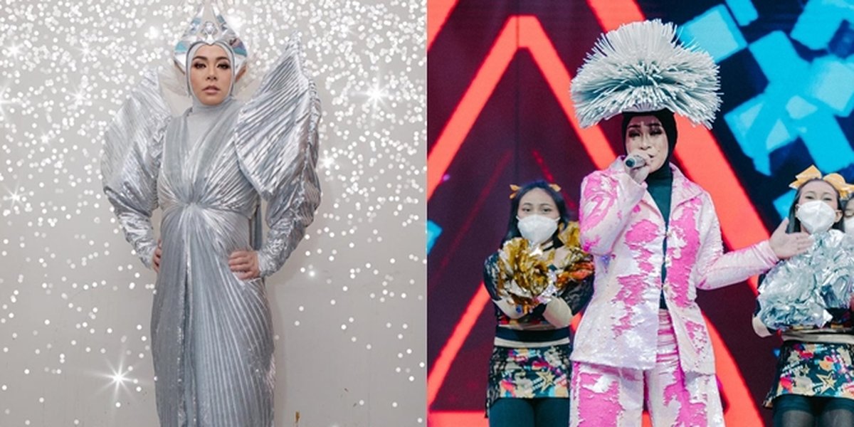 14 Photos of Melly Goeslaw Looking Slimmer and Prettier, Confident in Extravagant Costumes - Her Slim Cheeks Are the Highlight