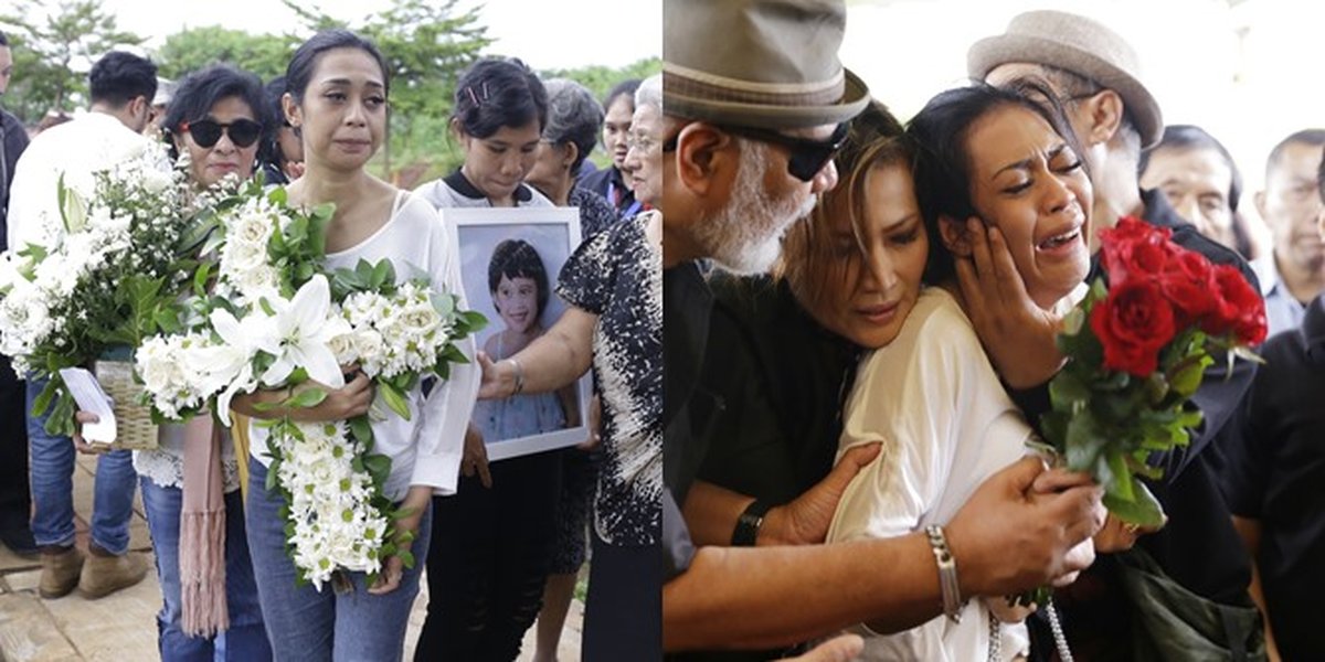 14 Photos of the Emotional Atmosphere of Zefania Carina's Funeral, Decorated with Family's Tears - Karen Idol Fainted