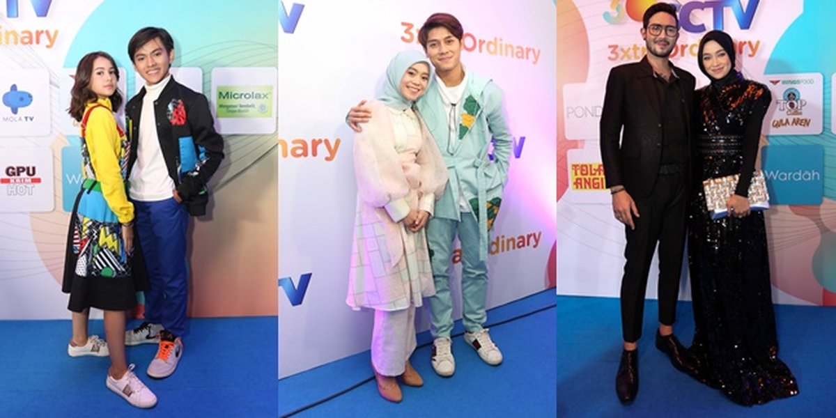 14 Glamorous Celebrity Looks on the Red Carpet of SCTV's 30th Anniversary, Lesti & Rizky Billar Stick Together Like Stamps
