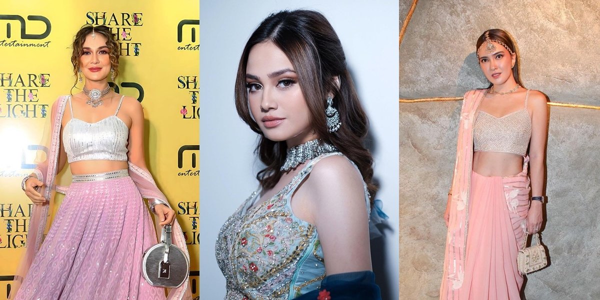 Potret Detail Penampilan Para Artis di Diwali, Indah Permatasari Cantik dan Iis Dahlia Tampilkan Elegansi Serba Hijau