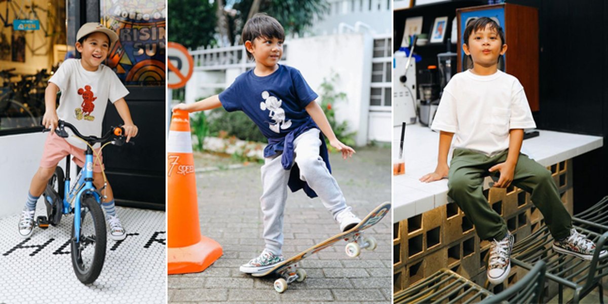 15 Latest Photos of Kawa, Andien's Eldest Son, who is Getting Handsome, Already a Child Model - Really Good at Skateboarding