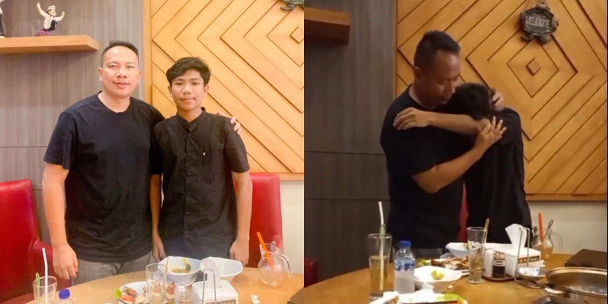 16 Years Apart, Emotional Photos of Vicky Prasetyo and His Son Who Finally Reunited