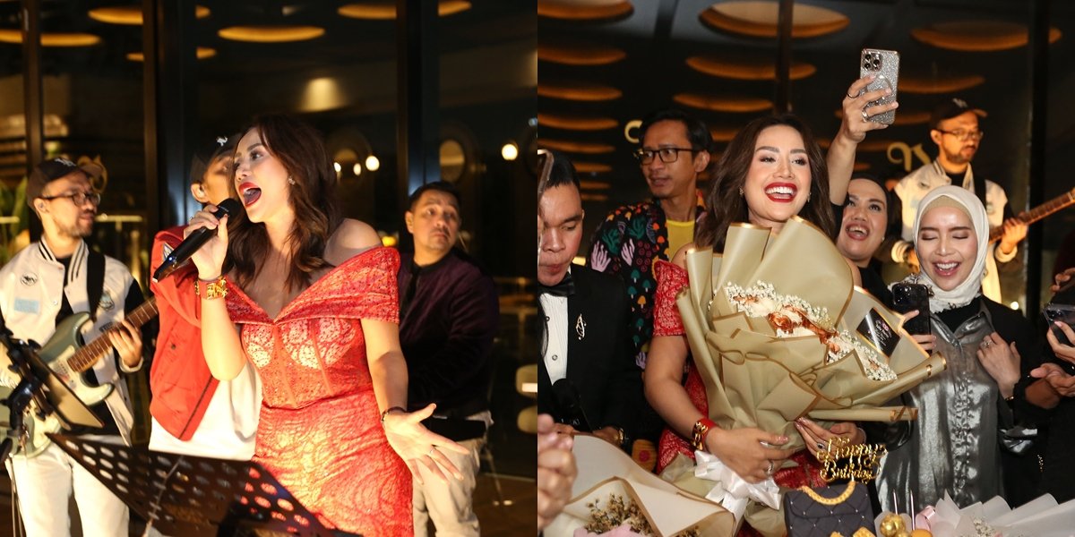17 Portraits of Shinta Bachir's Birthday, Festive Party Attended by Fellow Artists - Given Advice on Marriage