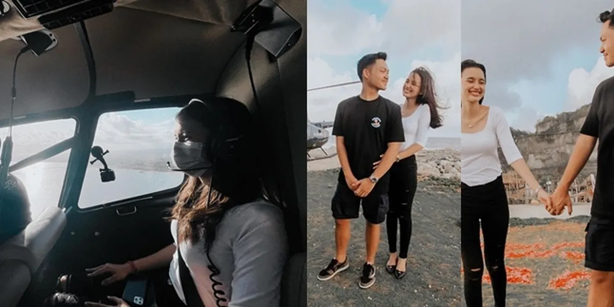 1st Anniversary, Azriel Hermansyah Surprises Sarah Menzel with Luxury - Intention to Rent a Helicopter