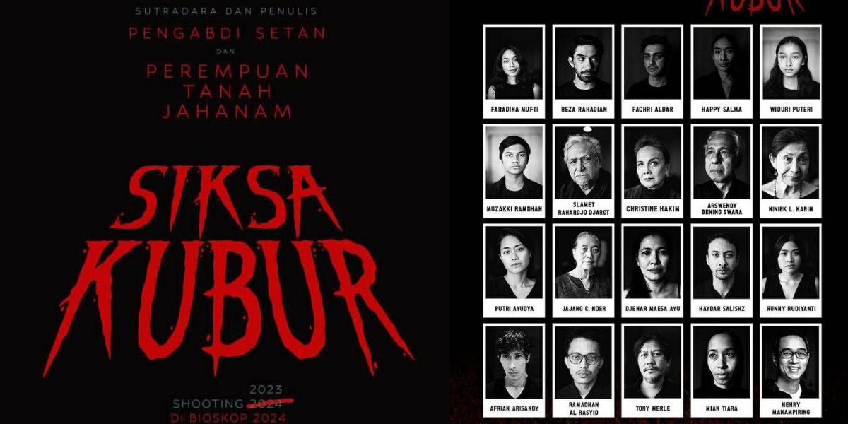 20 Portraits of the Cast of SIKSA KUBUR Film Directed by Joko Anwar, Gathering All-Star Actors of the Nation